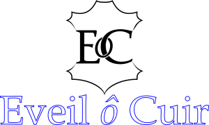 Logo Eveil ô Cuir avec texte sous logo